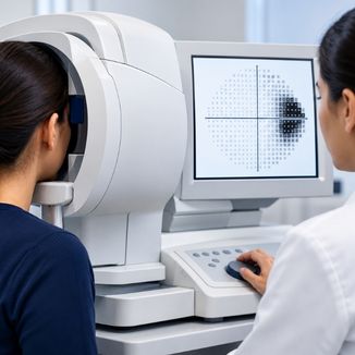 Visual Field Testing (Perimetry) — illustrative image