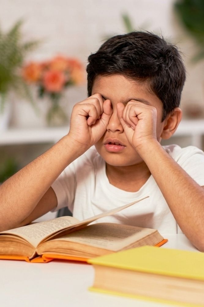 Temporary reference image for childhood vision warning signs